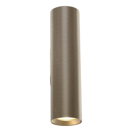 Dar Yamis 2 Light Wall Light Knurled Bronze
