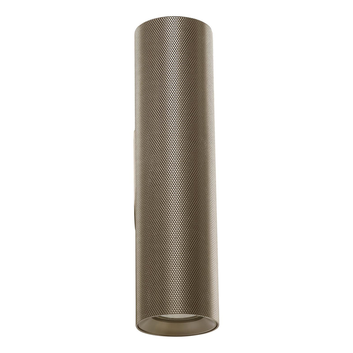 Dar Yamis 2 Light Wall Light Knurled Bronze