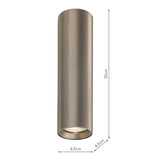 Dar Yamis 2 Light Wall Light Knurled Bronze