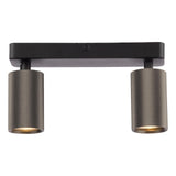 Dar Yamis 2 Light Bar Spotlight Knurled Bronze and Matt Black