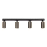 Dar Yamis 4 Light Bar Spotlight Knurled Bronze and Matt Black