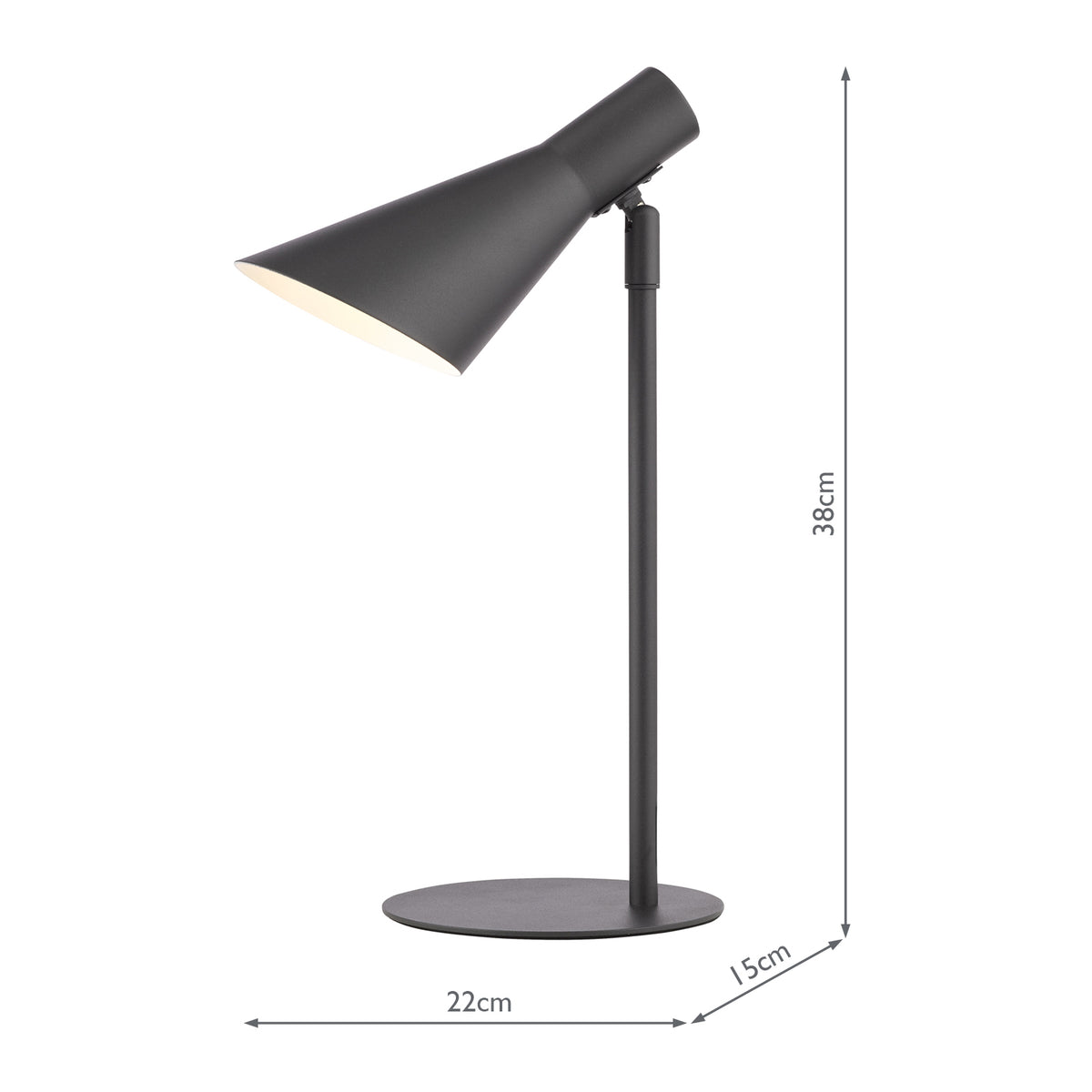 Dar Zahira Task Lamp Matt Black