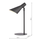 Dar Zahira Task Lamp Matt Black