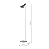 Dar Zahira Task Floor Lamp Matt Black