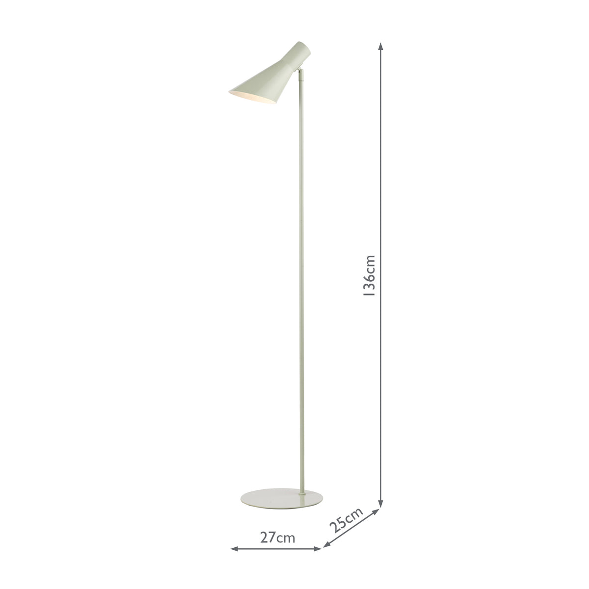 Dar Zahira Task Floor Lamp Matt Green