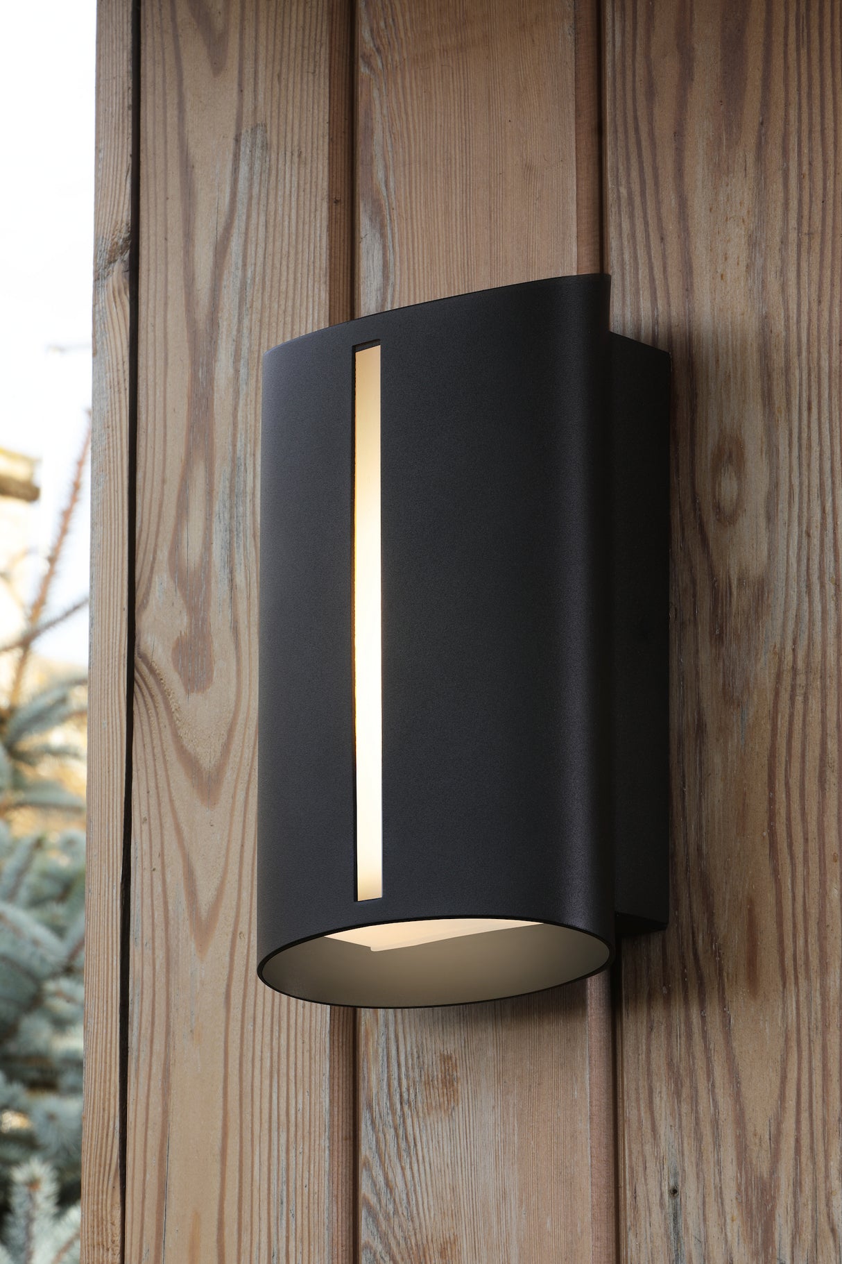 Dar Zuzana Outdoor Wall Light Matt Black IP54