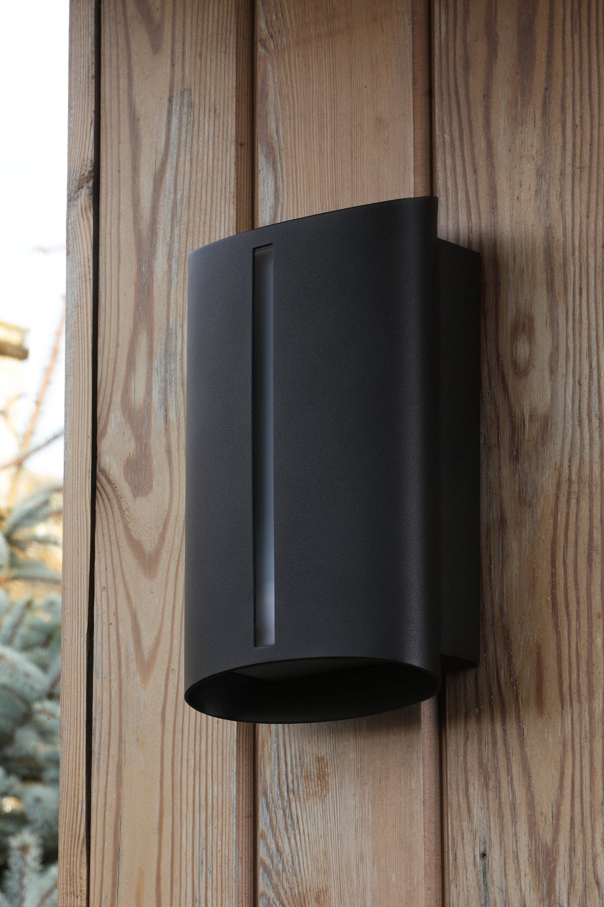Dar Zuzana Outdoor Wall Light Matt Black IP54