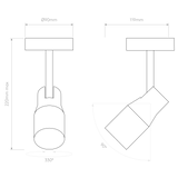 Astro Apollo Single Matt Black Interior Spotlight