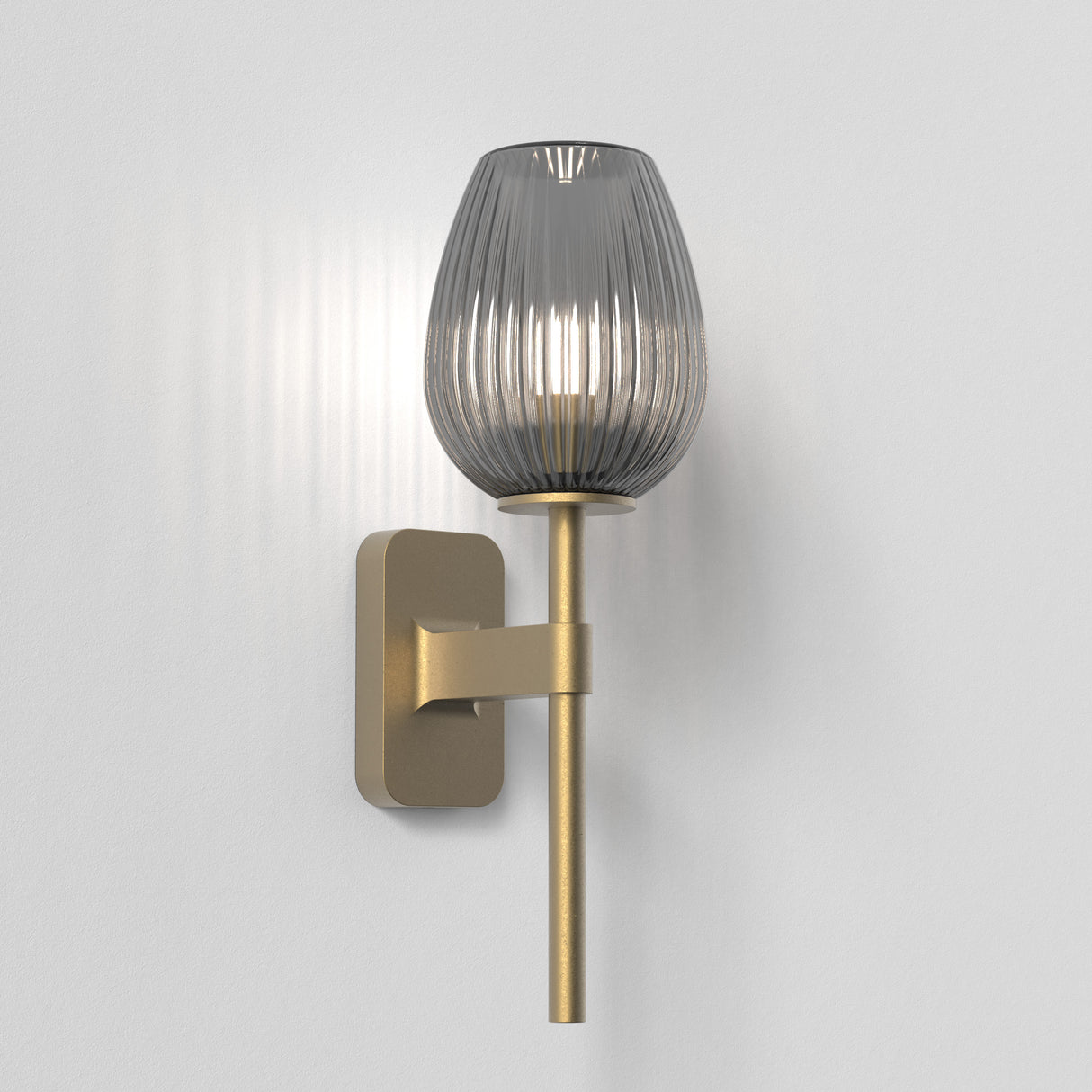 Astro Tacoma Single Antique Brass Bathroom Wall Light