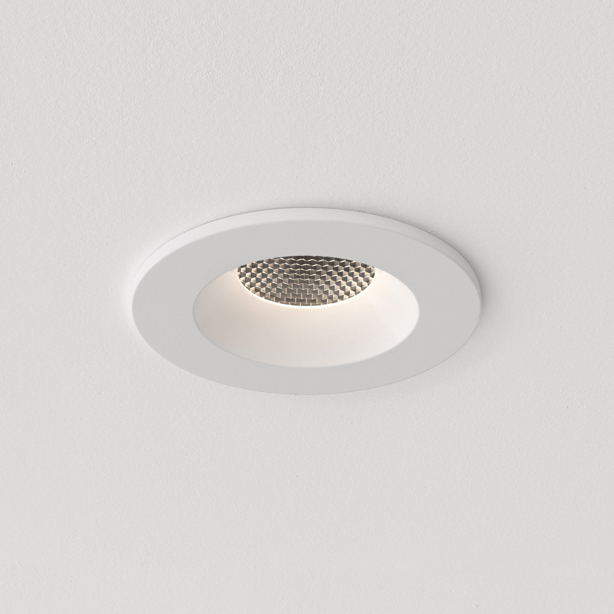 Astro Kos Recessed Matt White Outdoor Downlight