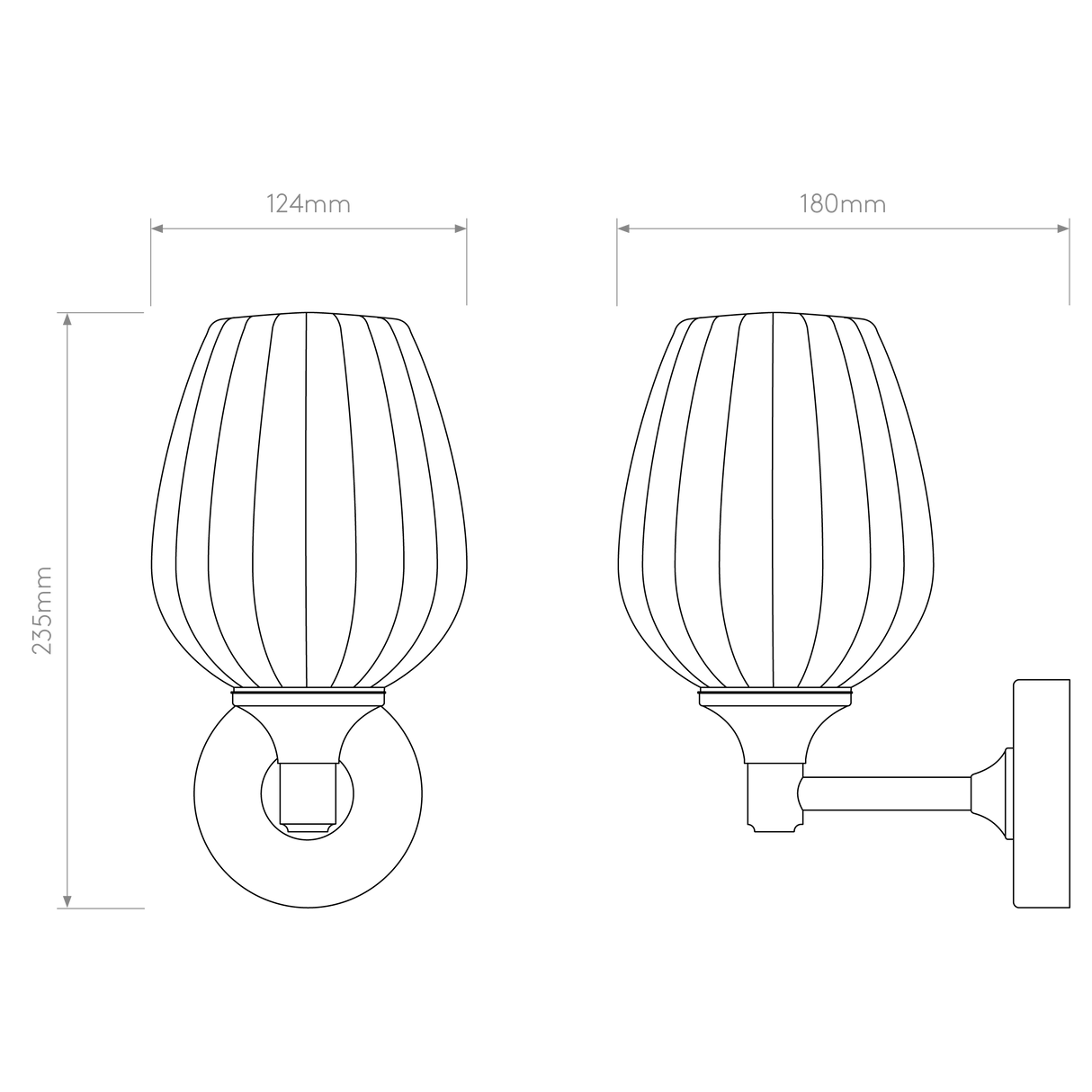 Astro Liberty Wall Polished Brass Bathroom Wall Light