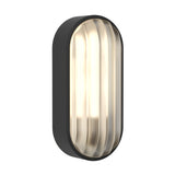 Astro Montreal Oval Textured Black Outdoor Wall Light