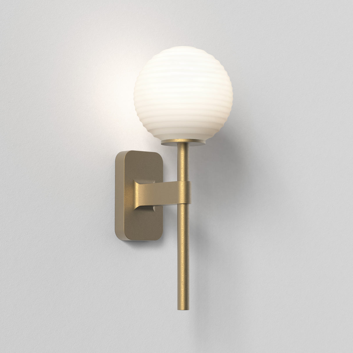 Astro Tacoma Single Antique Brass Bathroom Wall Light