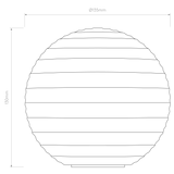 Astro Tacoma Ribbed Glass Smoke Lampshade Shade