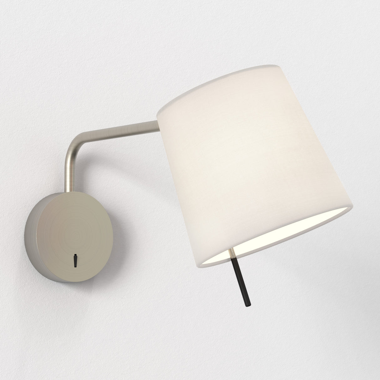 Astro Mitsu Swing Arm Base Matt Nickel Interior Wall Light