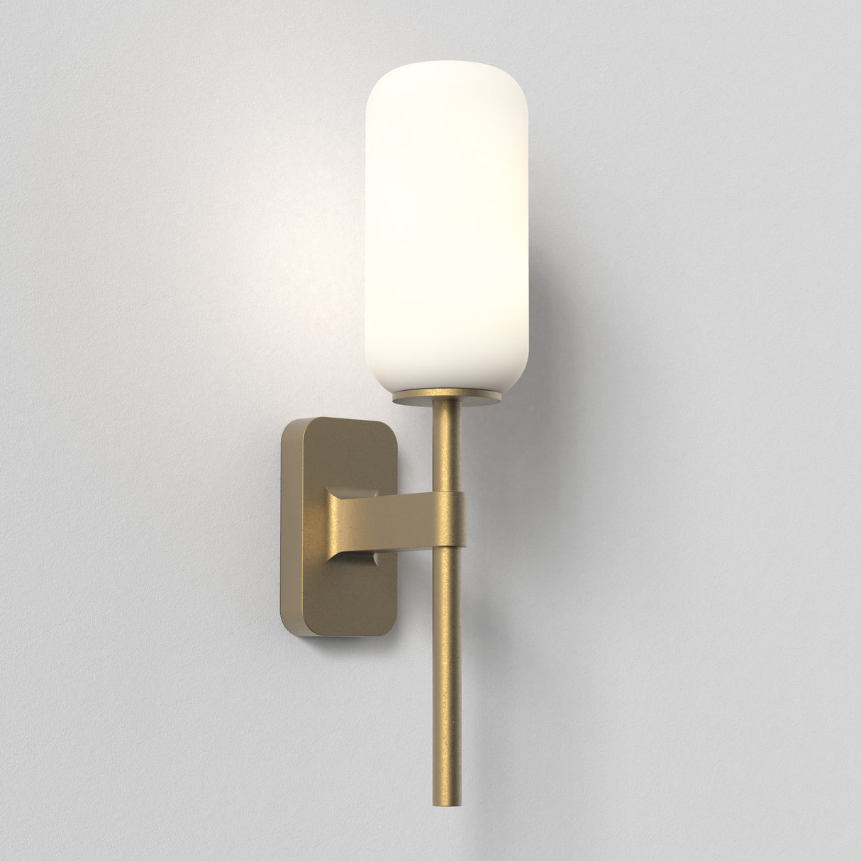 Astro Tacoma Single Antique Brass Bathroom Wall Light