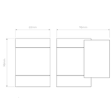 Astro Dartmouth Single GU10 Textured Black Outdoor Wall Light
