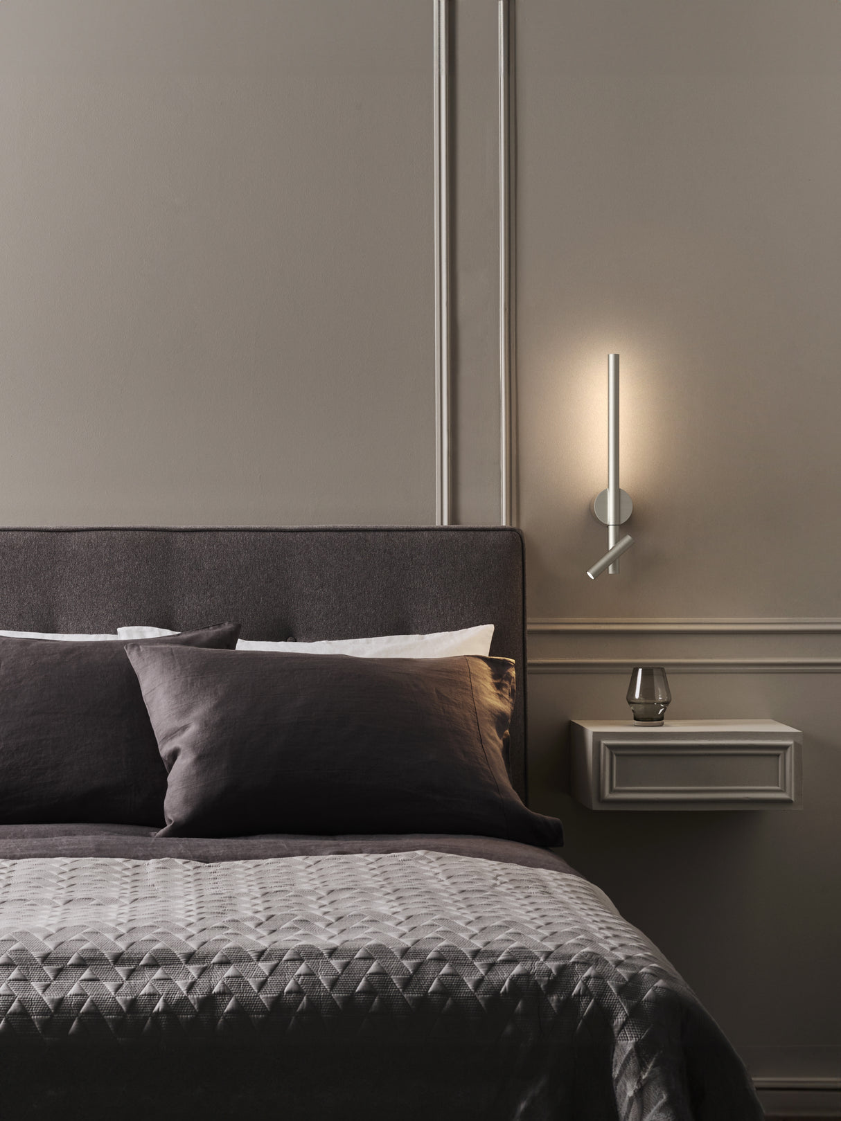 Astro Baton Reader LED Matt Nickel Interior Combination Reader