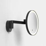 Astro Nagoya Matt Black Bathroom Magnifying Mirror