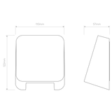 Astro Incline Single Solid Brass Outdoor Marker Light