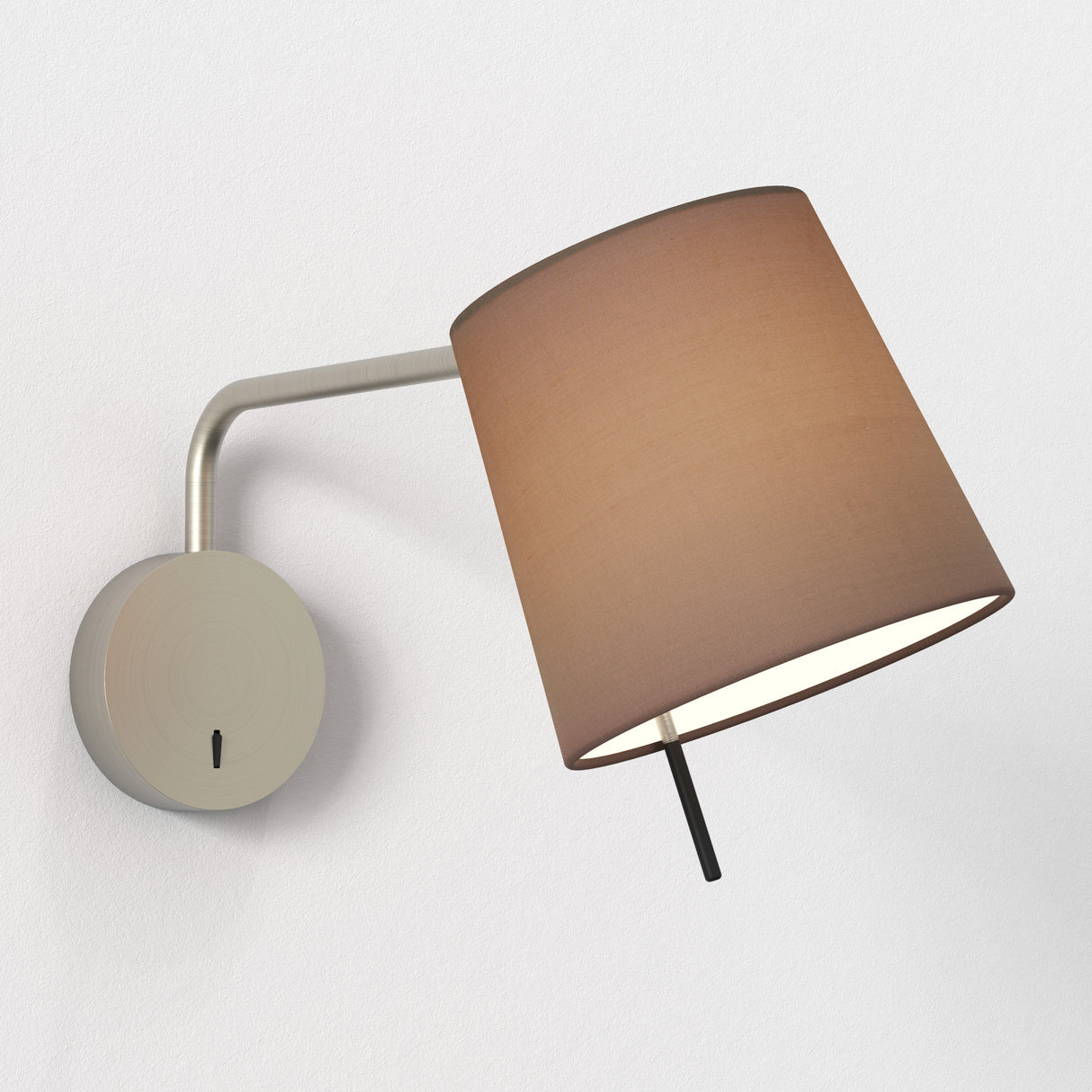 Astro Mitsu Swing Arm Base Matt Nickel Interior Wall Light