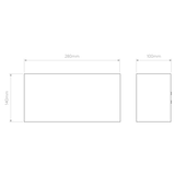 Astro Velo 280 Plaster Interior Wall Light