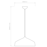 Astro Ginestra 400 Matt White Interior Pendant Light