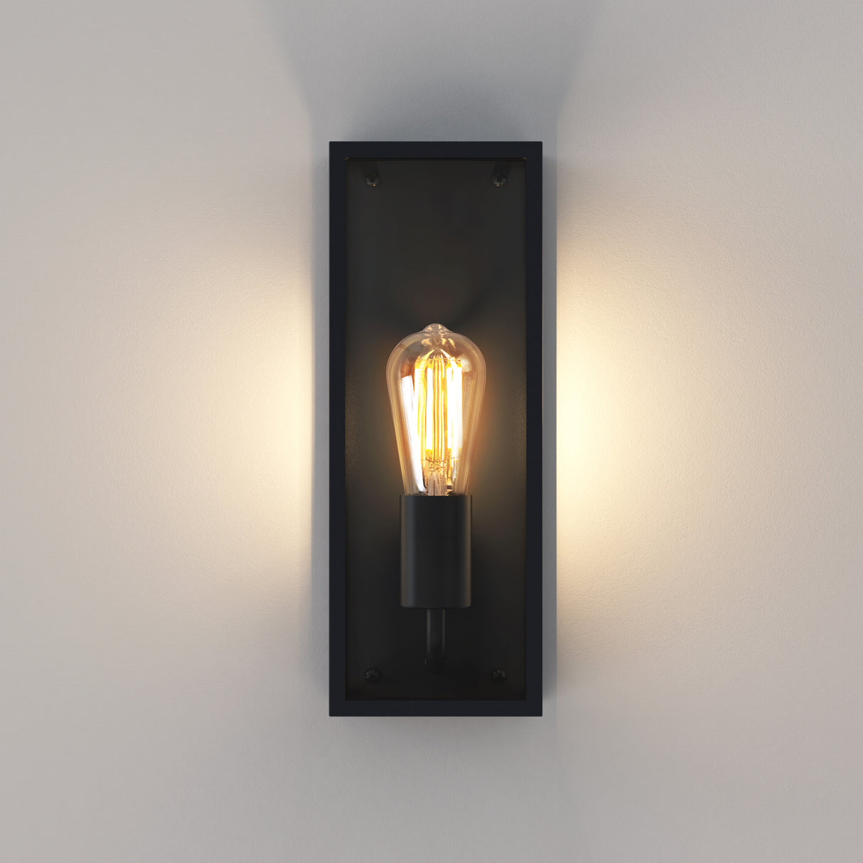 Astro Messina 130 Textured Black Outdoor Wall Light