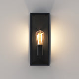 Astro Messina 130 Textured Black Outdoor Wall Light