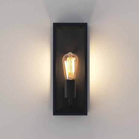 Astro Messina 130 Textured Black Outdoor Wall Light