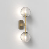 Astro Tacoma Twin Antique Brass Bathroom Wall Light
