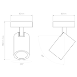 Astro Ascoli Single Matt Black Interior Spotlight