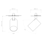 Astro Ascoli Recessed Textured White Interior Spotlight