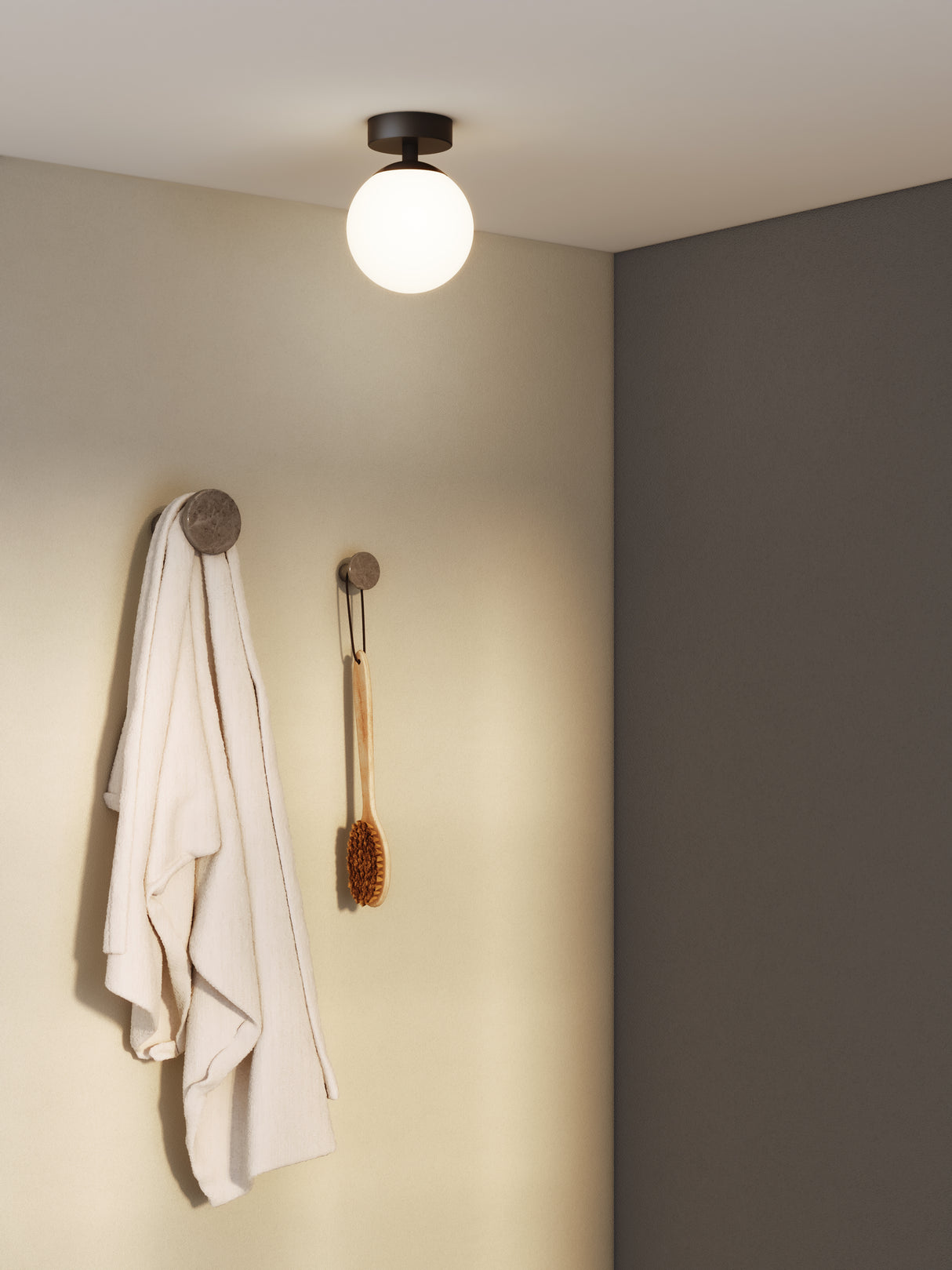 Astro Denver Matt Black Bathroom Ceiling Light