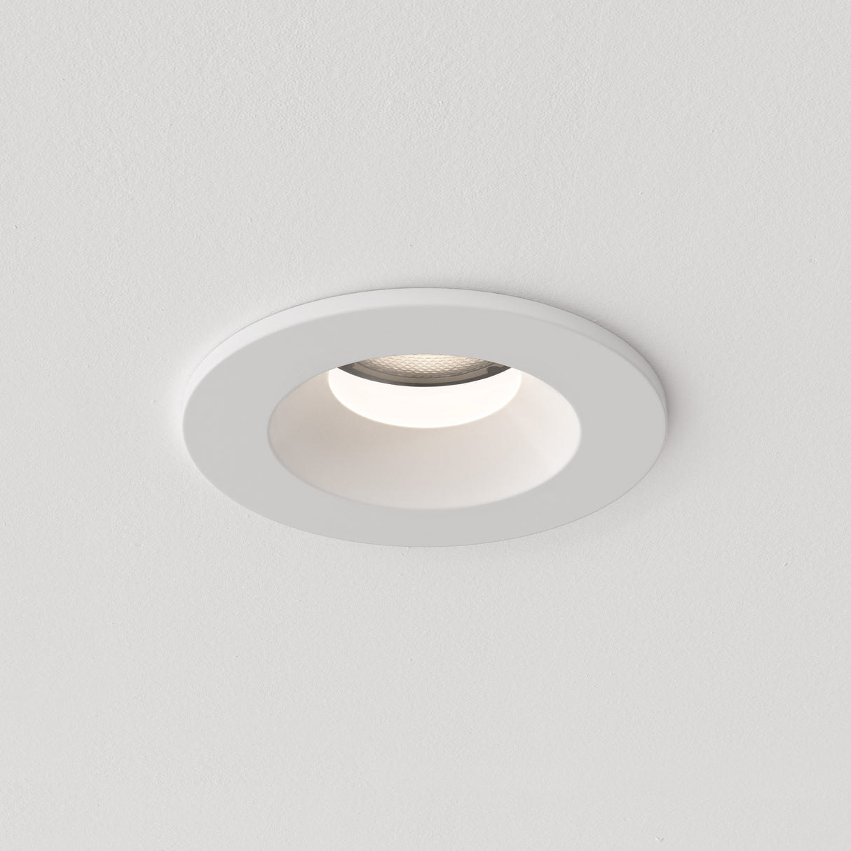 Astro Kos Recessed Matt White Outdoor Downlight