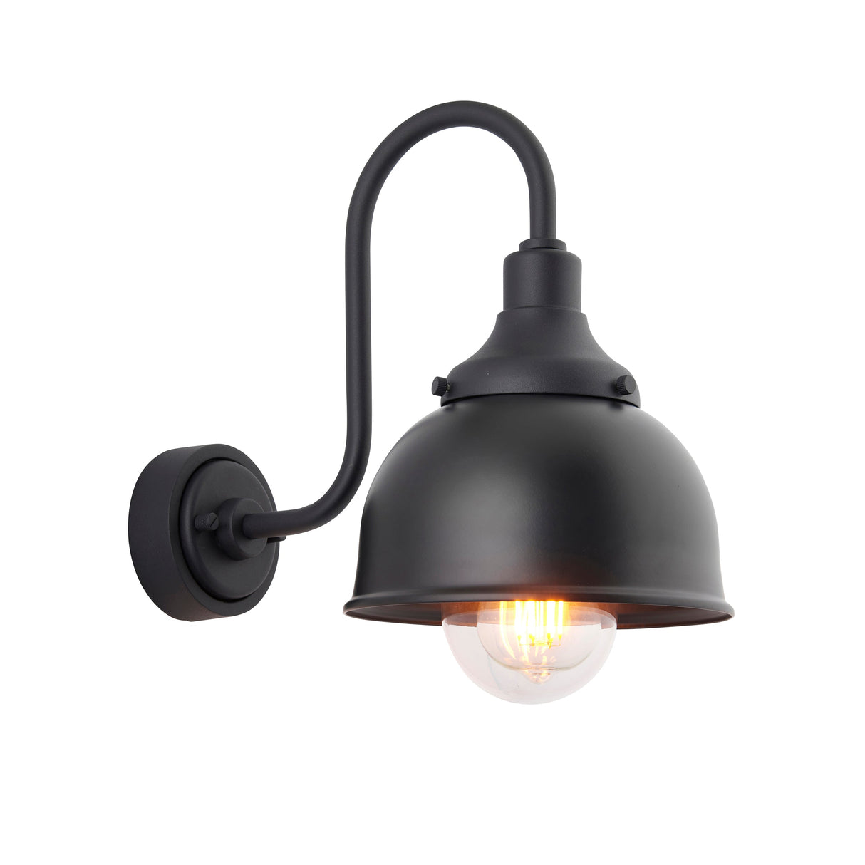 Amos Alpheus Outdoor Wall Light Textured Black –  from Amos Lighting + Home