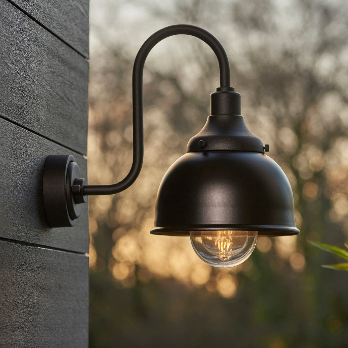 Amos Alpheus Outdoor Wall Light Textured Black –  from Amos Lighting + Home