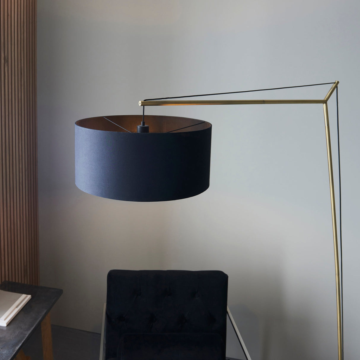 Amos Automic Floor Lamp Matt Brass & Black –  from Amos Lighting + Home