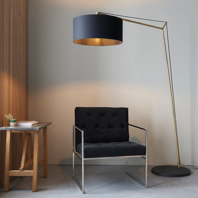 Amos Automic Floor Lamp Matt Brass & Black –  from Amos Lighting + Home