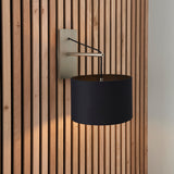 Amos Automic Wall Light Matt Nickel & Black –  from Amos Lighting + Home