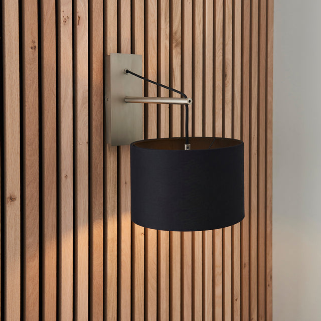 Amos Automic Wall Light Matt Nickel & Black –  from Amos Lighting + Home