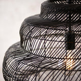 Amos Aviary Tiered Pendant Black Rattan –  from Amos Lighting + Home