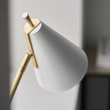 Amos Bachelor Table Lamp Satin Brass & White –  from Amos Lighting + Home