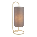 Amos Baluster Table Lamp Antique Brass & Grey –  from Amos Lighting + Home