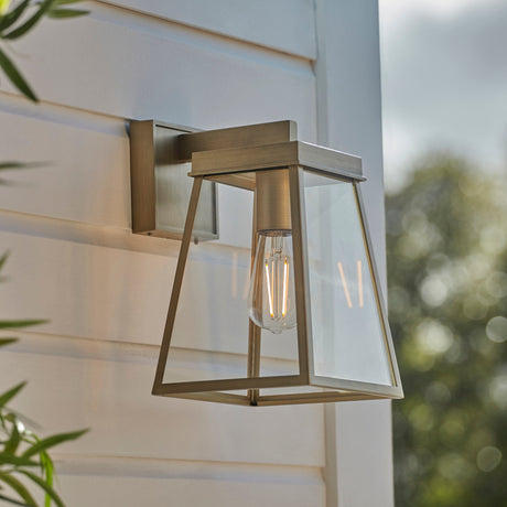 Amos Bentley Outdoor Wall Light Brushed Gold –  from Amos Lighting + Home