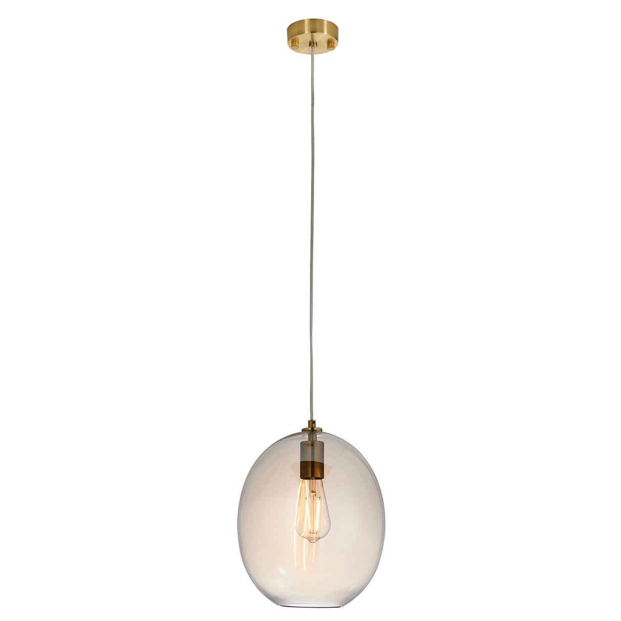 Amos Brimstone Oval Pendant Champagne Lusture Glass –  from Amos Lighting + Home