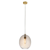 Amos Brimstone Oval Pendant Champagne Lusture Glass –  from Amos Lighting + Home