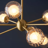 Amos Brixton Pendant Chandelier Light Satin Brass –  from Amos Lighting + Home