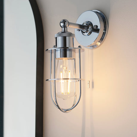 Amos Casket Bathroom Wall Light Chrome –  from Amos Lighting + Home