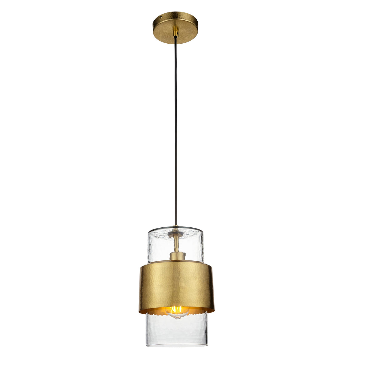 Amos Cattelan Pendant Hammered Brass –  from Amos Lighting + Home